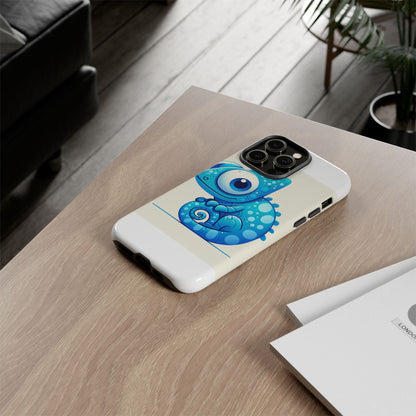 Vibrant 3D Cartoon Chameleon Phone Case for Adults and Teens Stylish Protection Compatible with iPhone 13, 14, 15 & 16 – All Models Including Pro, Pro Max & Plus