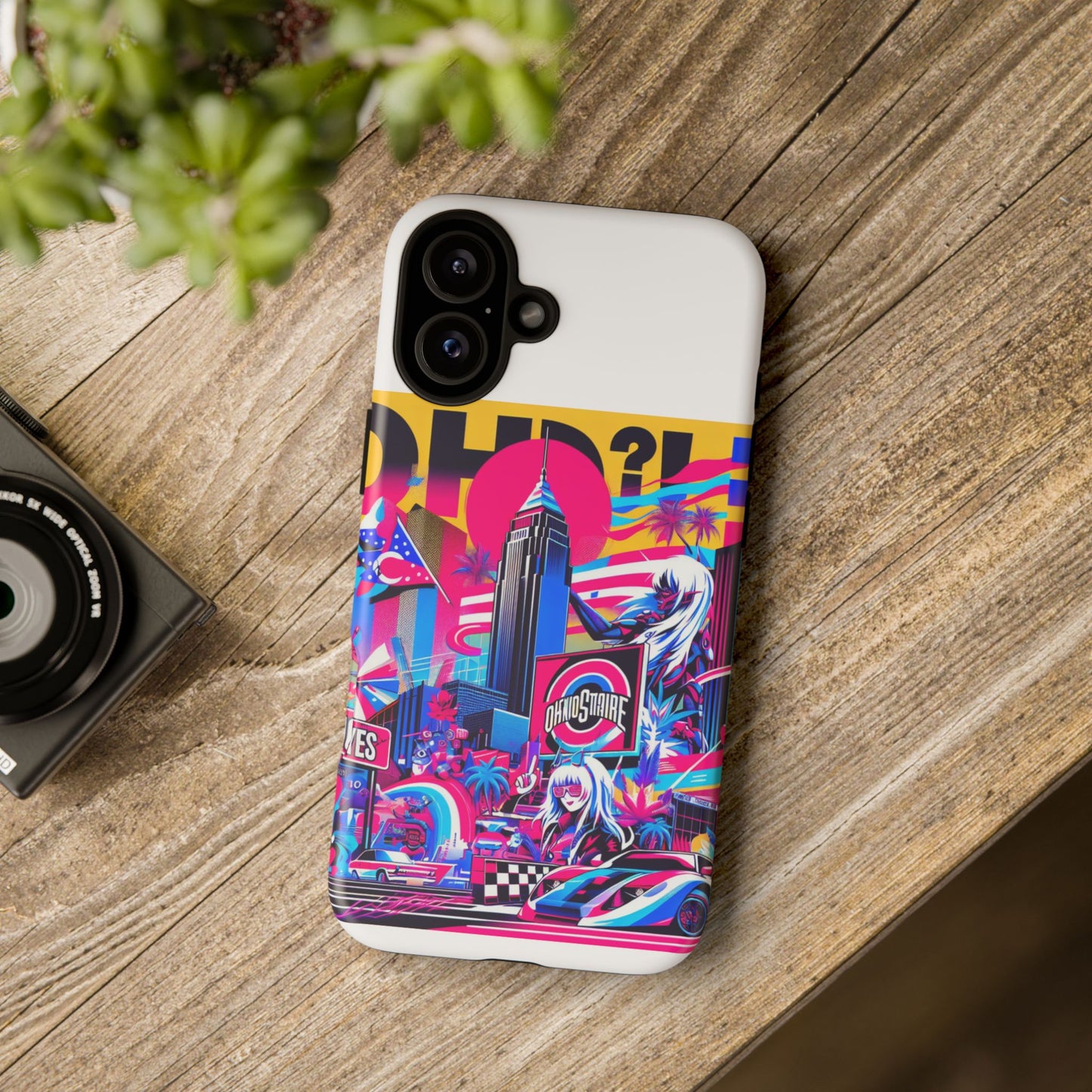 ohio more like oh-yes protective phone case for smartphones, 3d wrap design, uv protected, shock absorbing, ideal gift for anime and comic lovers