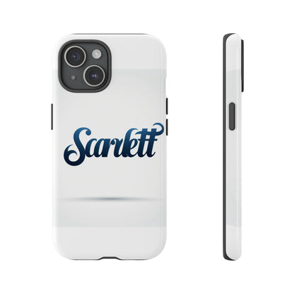 Vibrant 3D Wrap Protective Phone Case with Blue Script Design – Unique Fashion Accessory – Compatible with iPhone 13, 14, 15 & 16 – all models including Pro, Pro Max & Plus