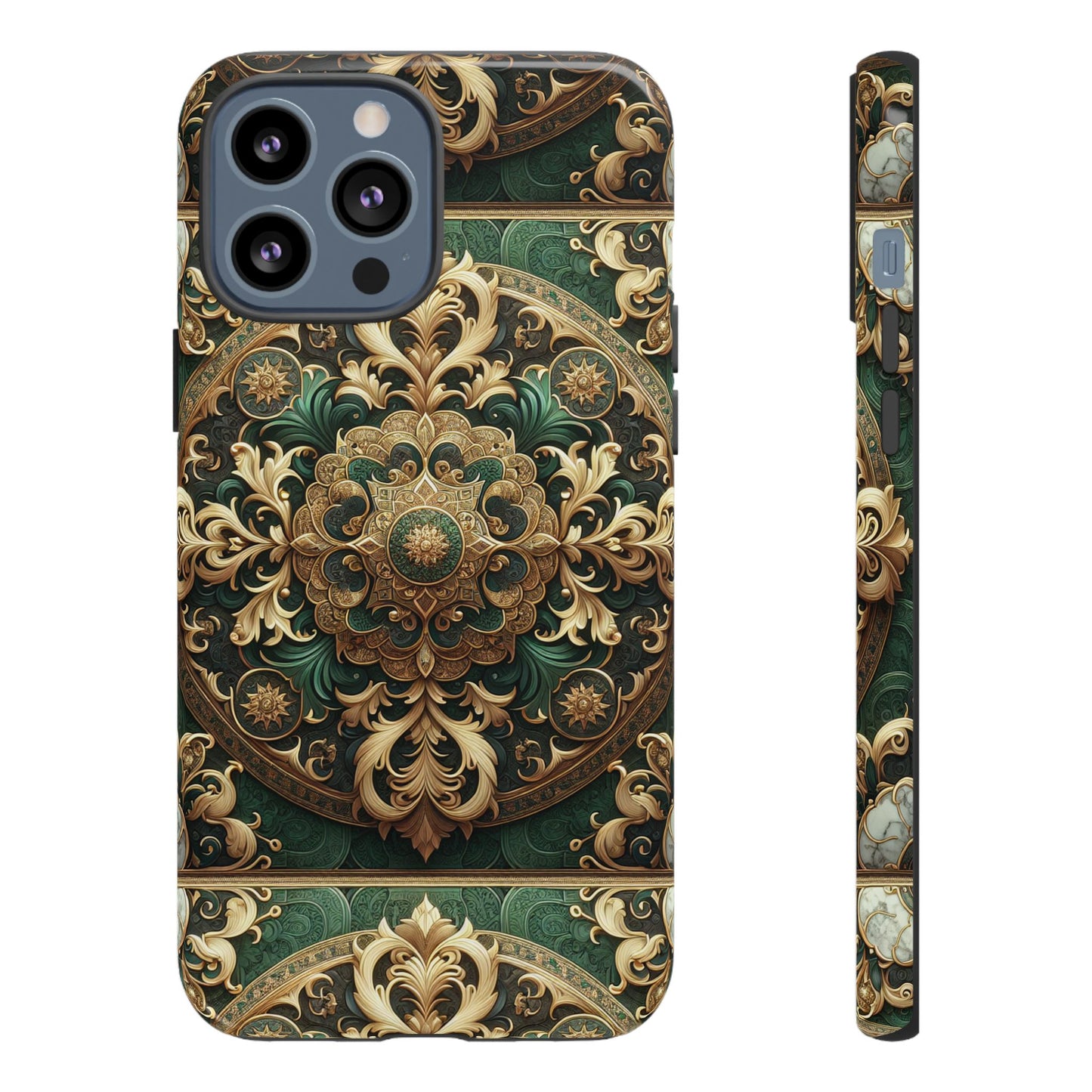 pattern image 2 vibrant comic style phone case for men and women with ornate baroque design compatible with iphone 13, 14, 15 & 16 – all models including pro, pro max & plus