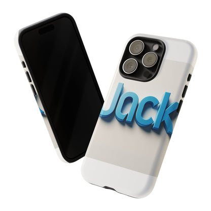 Vibrant Blue 3D Text Phone Case for Stylish Protection, Unique Retro Design for Men and Women, Compatible with iPhone 13, 14, 15 & 16 – all models including Pro, Pro Max & Plus