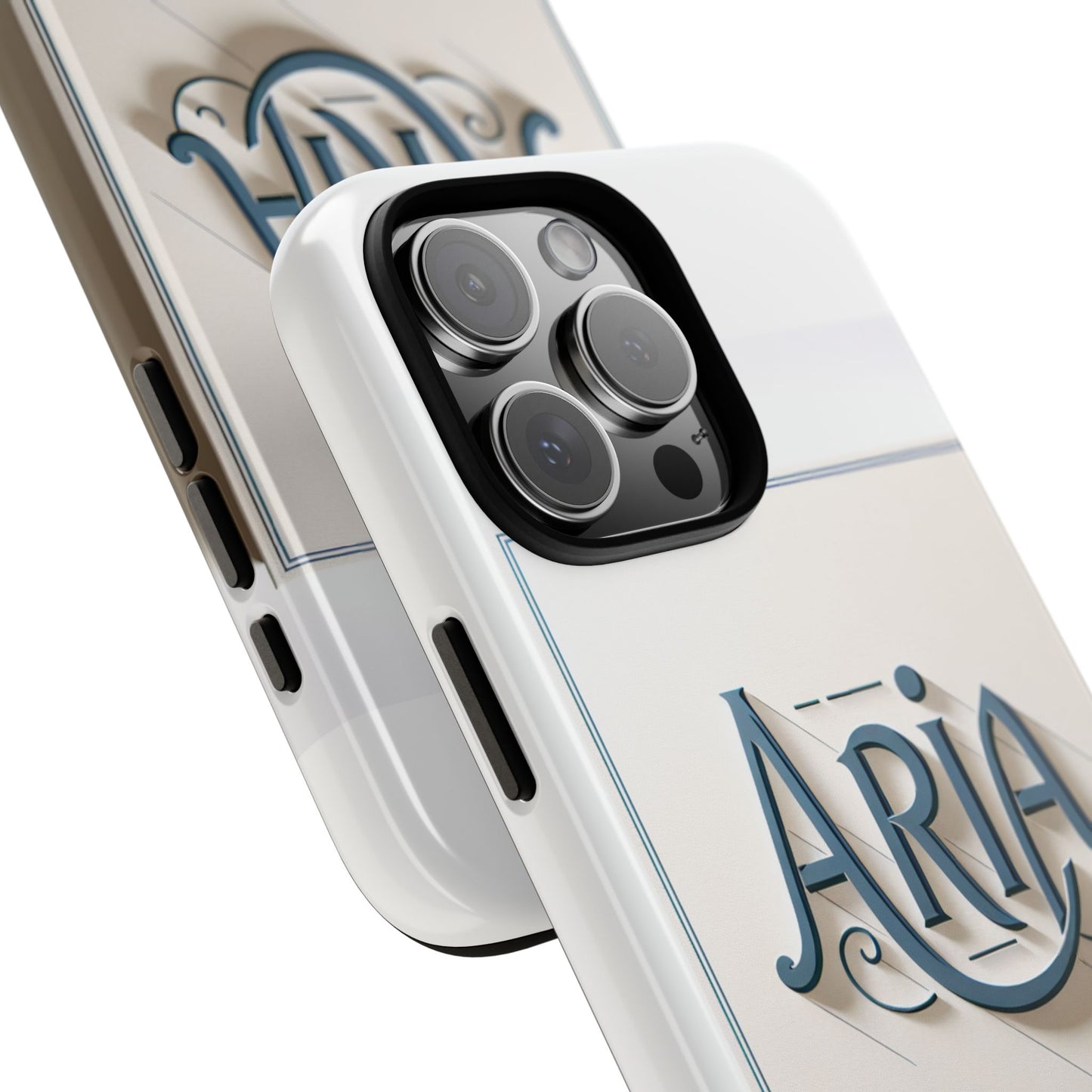 3d textured phone case in elegant blue and white design for stylish protection compatible with iphone 13, 14, 15 & 16 – all models including pro, pro max & plus