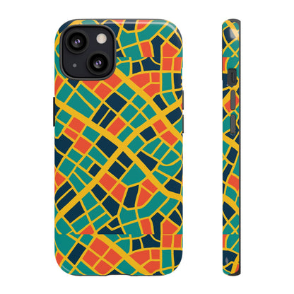 Multicolour Geometric 3D Wrap Protective Phone Case Stylish Accessory for Men and Women Vibrant Design Ideal for Unique Expression Compatible with iPhone 13, 14, 15 & 16 – all models including Pro, Pro Max & Plus