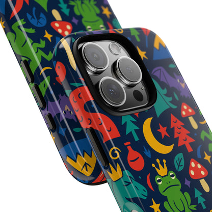 Vibrant 3D Wrap Protective Phone Case with Playful Fantasy Design for Unique Smartphone Accessories Compatible with iPhone 13, 14, 15 & 16 – all models including Pro, Pro Max & Plus