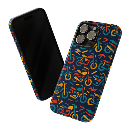 Vibrant Multicolour Motorcycle Design Protective Phone Case for Stylish Protection – Compatible with iPhone 13, 14, 15 & 16 – All Models Including Pro, Pro Max & Plus