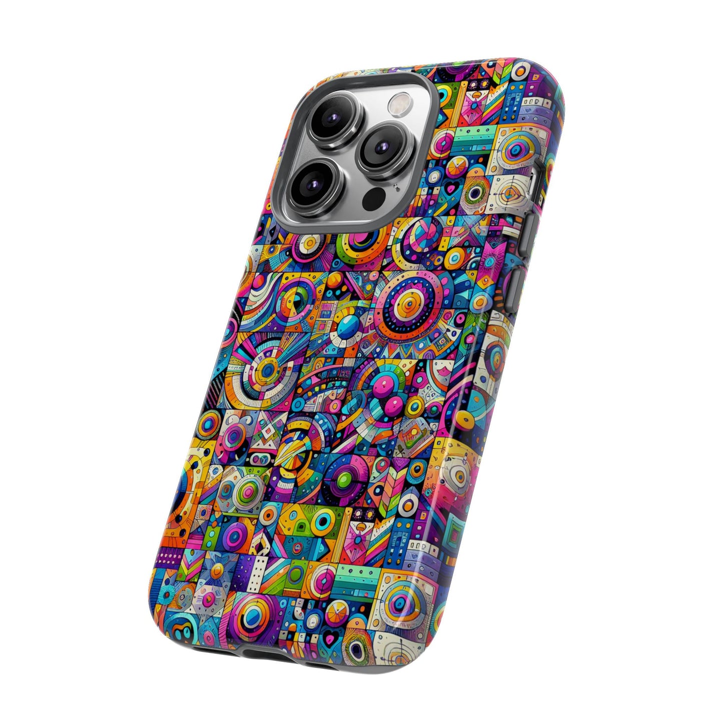 pattern image 3 vibrant shockproof phone case for anime and comic fans - stylish protection and colourful art finish – compatible with iphone 13, 14, 15 & 16 – all models including pro, pro max & plus