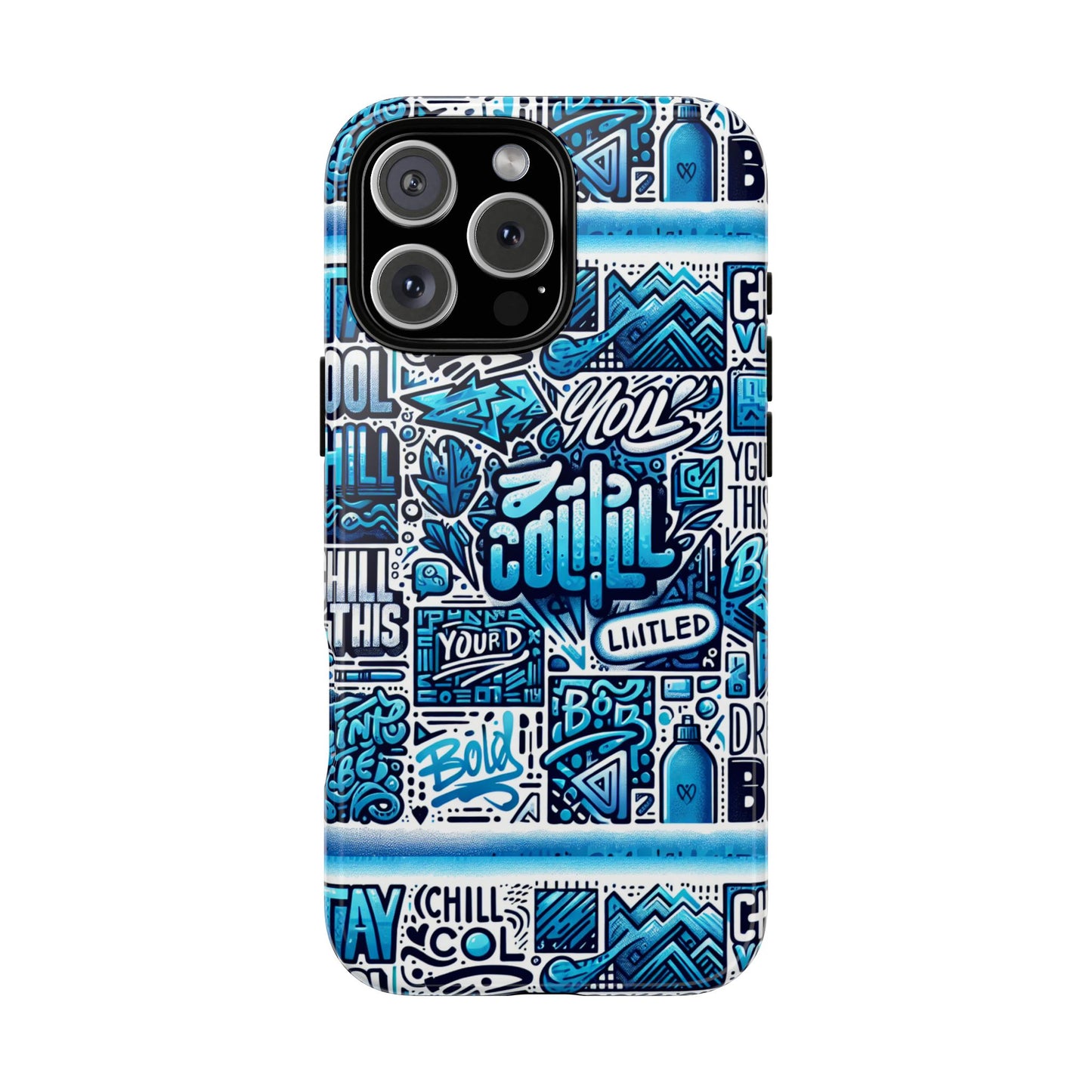 vibrant 3d wrap protective phone case in blue alphabet design for stylish protection and creative expression compatible with iphone 13, 14, 15 & 16 – all models including pro, pro max & plus