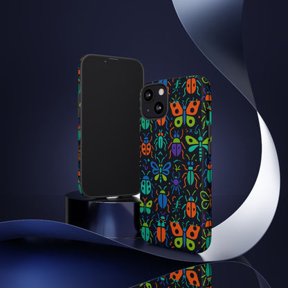 Vibrant 3D Insect Phone Case Colourful Stylish Protective Cover Unique Design for Men and Women Compatible with iPhone 13, 14, 15 & 16 – all models including Pro, Pro Max & Plus