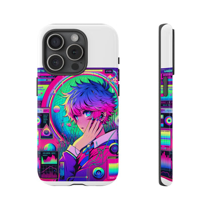 Touching Grass Weekly Vibrant Protective Phone Case for Smartphones, Retro Anime Design, Shock Absorbent TPU, UV Protected, Unique Gift for Tech Enthusiasts