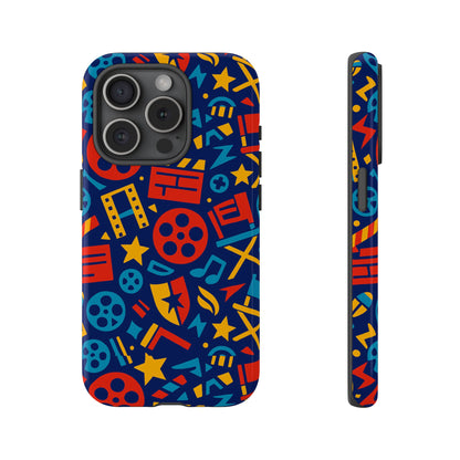 Vibrant 3D Movie Icons Protective Phone Case for Kids and Adults – Stylish Accessory – Compatible with iPhone 13, 14, 15 & 16 – all models including Pro, Pro Max & Plus