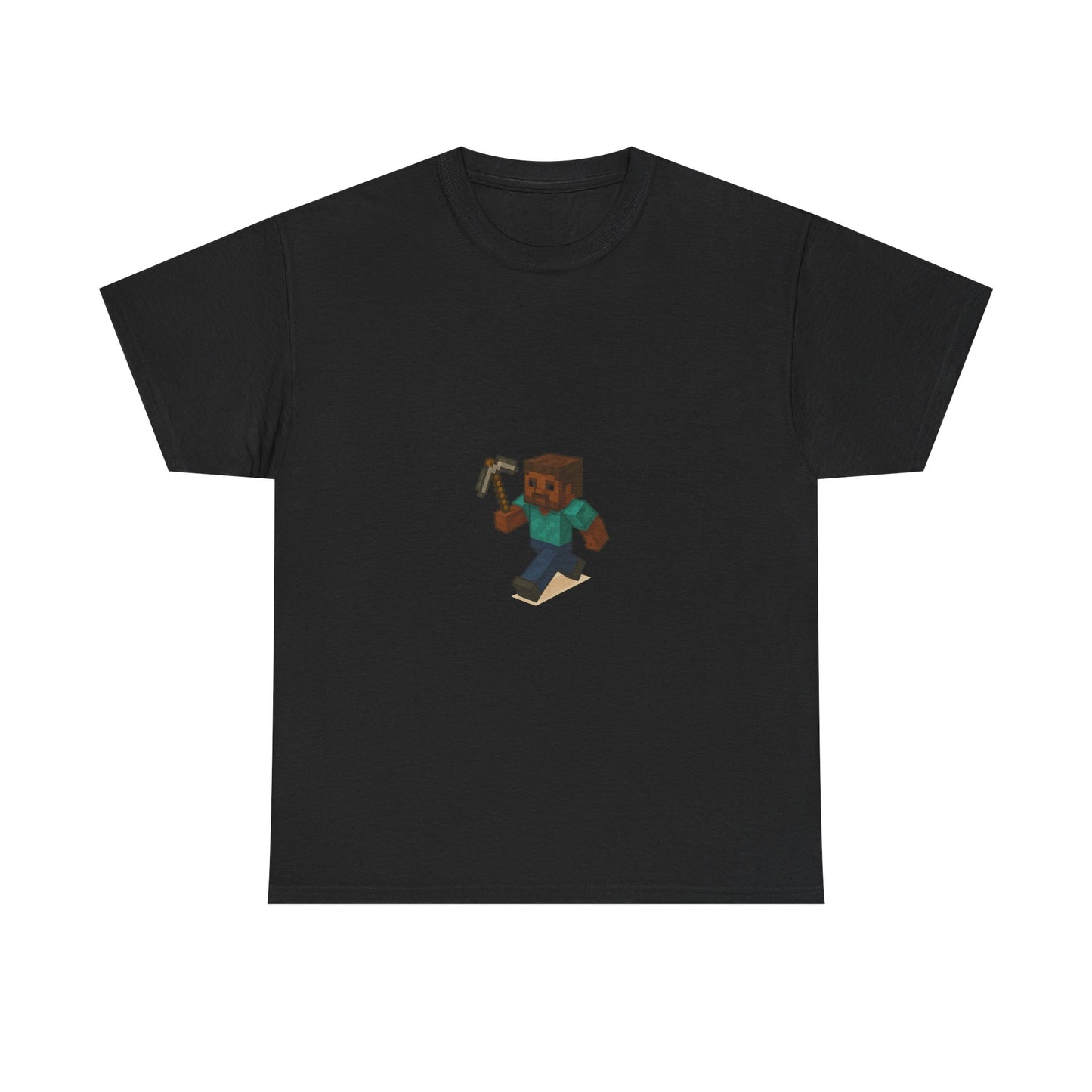 unisex heavy cotton tee - retro gamer shirt with pixelated character for gaming enthusiasts and casual wear