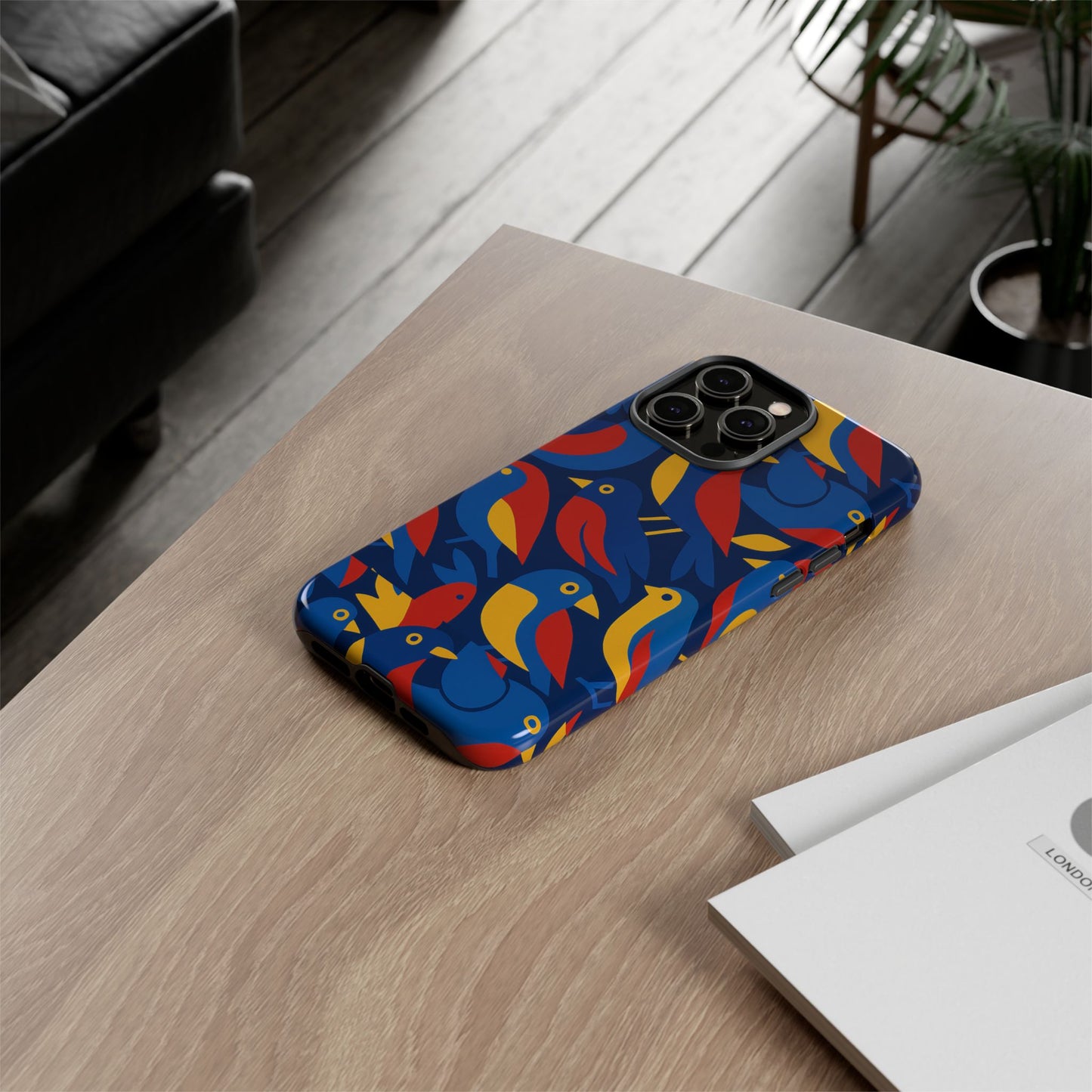 vibrant 3d wrap protective phone case with colourful bird design stylish accessory for men and women compatible with iphone 13, 14, 15 & 16 – all models including pro, pro max & plus