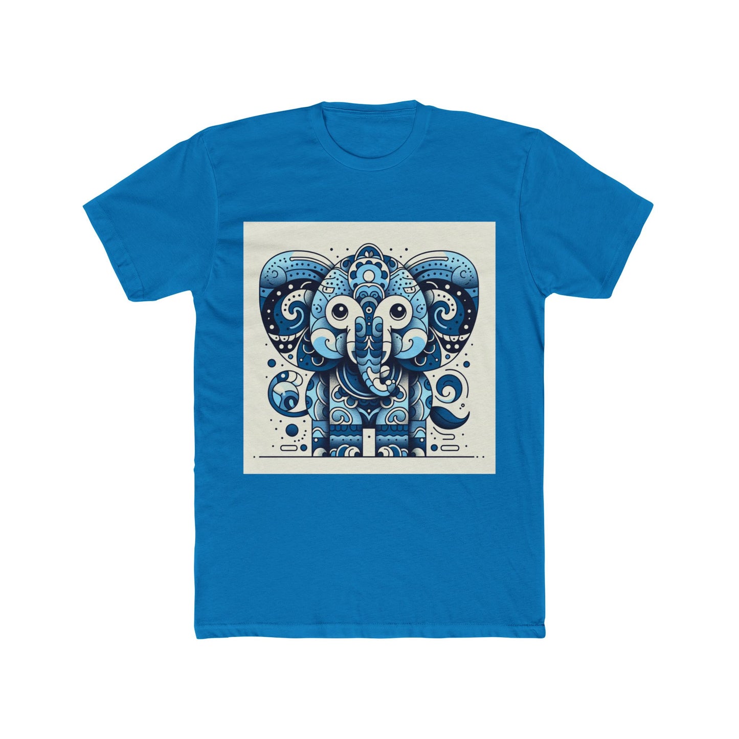 animal artwork unisex t-shirt – blue graphic tee for casual comfort and everyday fashion statement