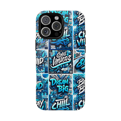 Blue Pattern Image 27 Phone Case for Mobile Phones Shockproof Protective Cover with 3D Wrap Design Anime Comic Style for Men Women and Teenagers