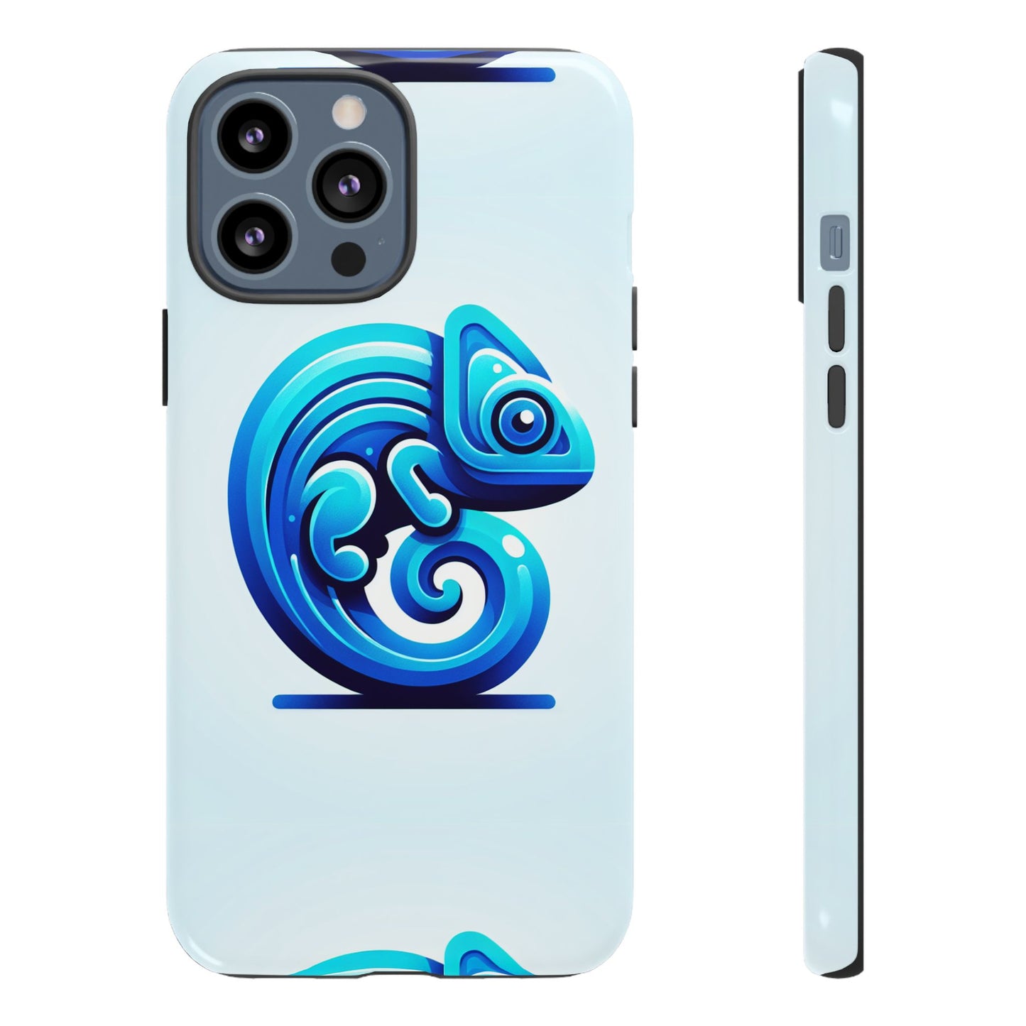 cool blue animal create 6 phone case with 3d wrap shockproof tpu cover for kids and teenagers, anime and comic inspired design