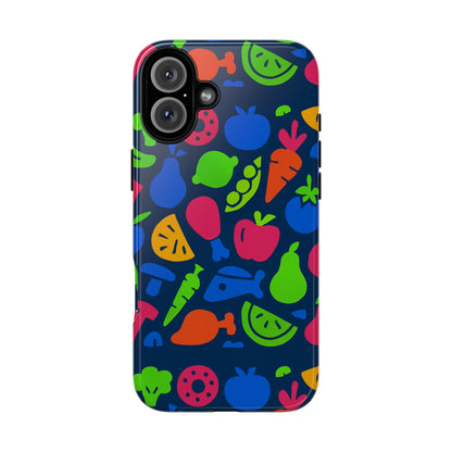 Vibrant 3D Fruit Pattern Protective Phone Case with Glossy Finish for Stylish Protection, Compatible with iPhone 13, 14, 15 & 16 – all models including Pro, Pro Max & Plus