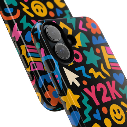 Vibrant Y2K Design 3D Wrap Protective Phone Case for Unique Style and Fashion Accessory Compatible with iPhone 13, 14, 15 & 16 – all models including Pro, Pro Max & Plus