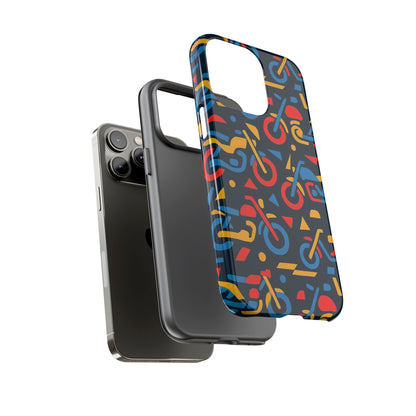 Multicolour Motorcycle Phone Case – Vibrant Art Design for Stylish Protection – Compatible with iPhone 13, 14, 15 & 16 – All Models Including Pro, Pro Max & Plus