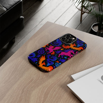 Vibrant 3D Fantasy Design Protective Phone Case for Stylish Protection Compatible with iPhone 13, 14, 15 & 16 – All Models Including Pro, Pro Max & Plus