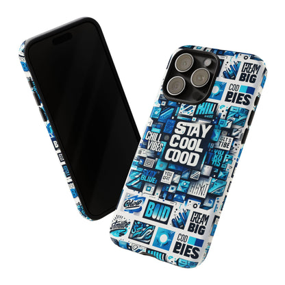 Vibrant 3D Wrap Protective Phone Case with Unique Blue Graphic Design for Trendy Individuals – Stylish Protection Compatible with iPhone 13, 14, 15 & 16 – All Models Including Pro, Pro Max & Plus