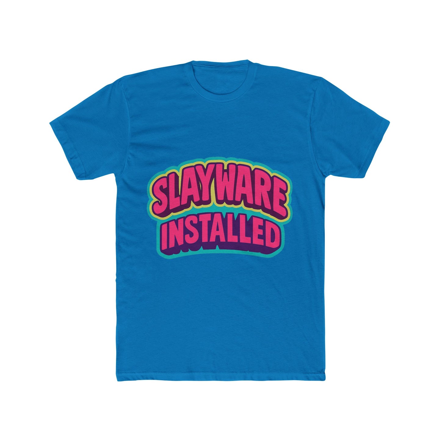 slayware installed unisex t-shirt – multicolor meme graphic tee – comfort and style for men & women