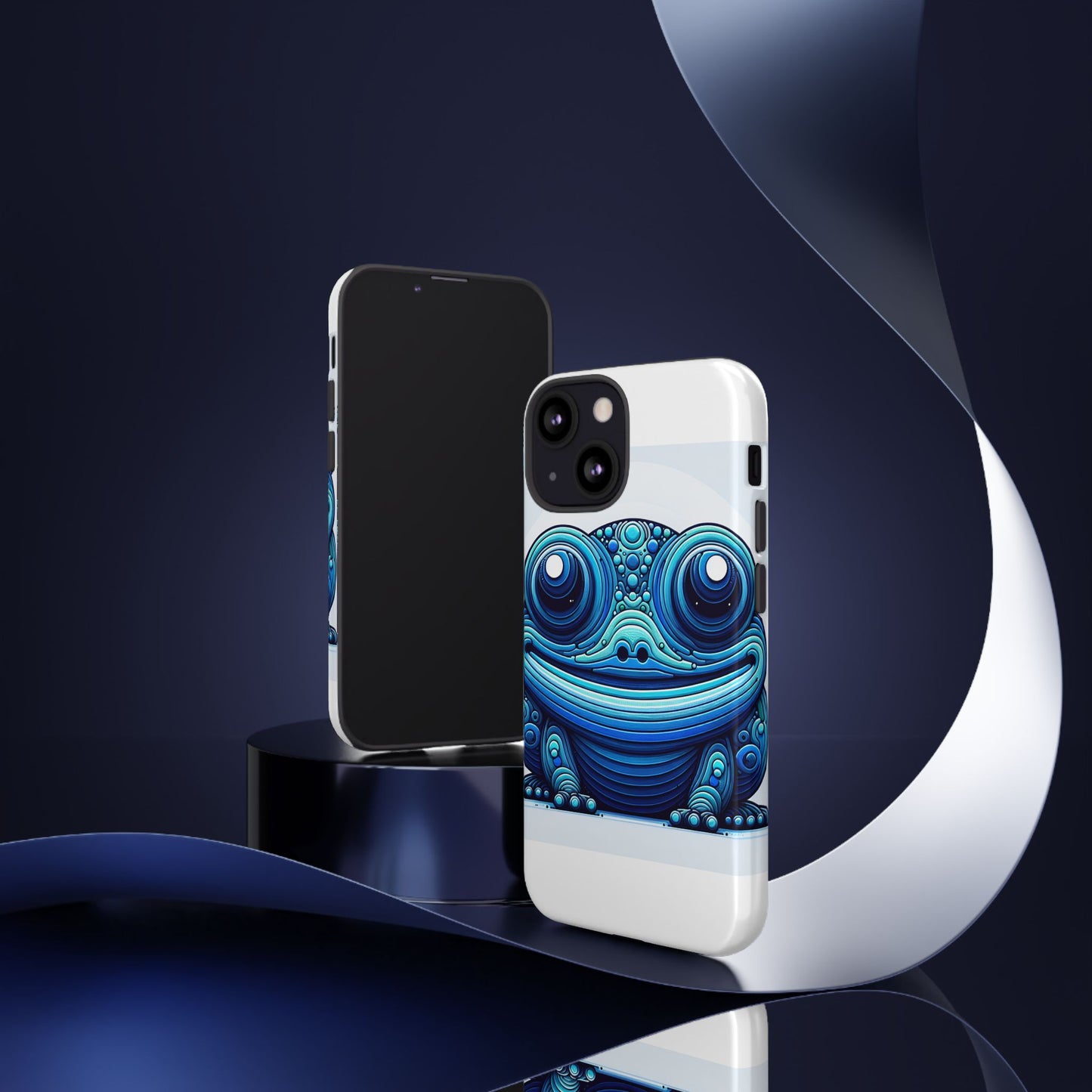 vibrant 3d animal-inspired phone case in blue for stylish protection and unique expression compatible with iphone 13, 14, 15 & 16 – all models including pro, pro max & plus