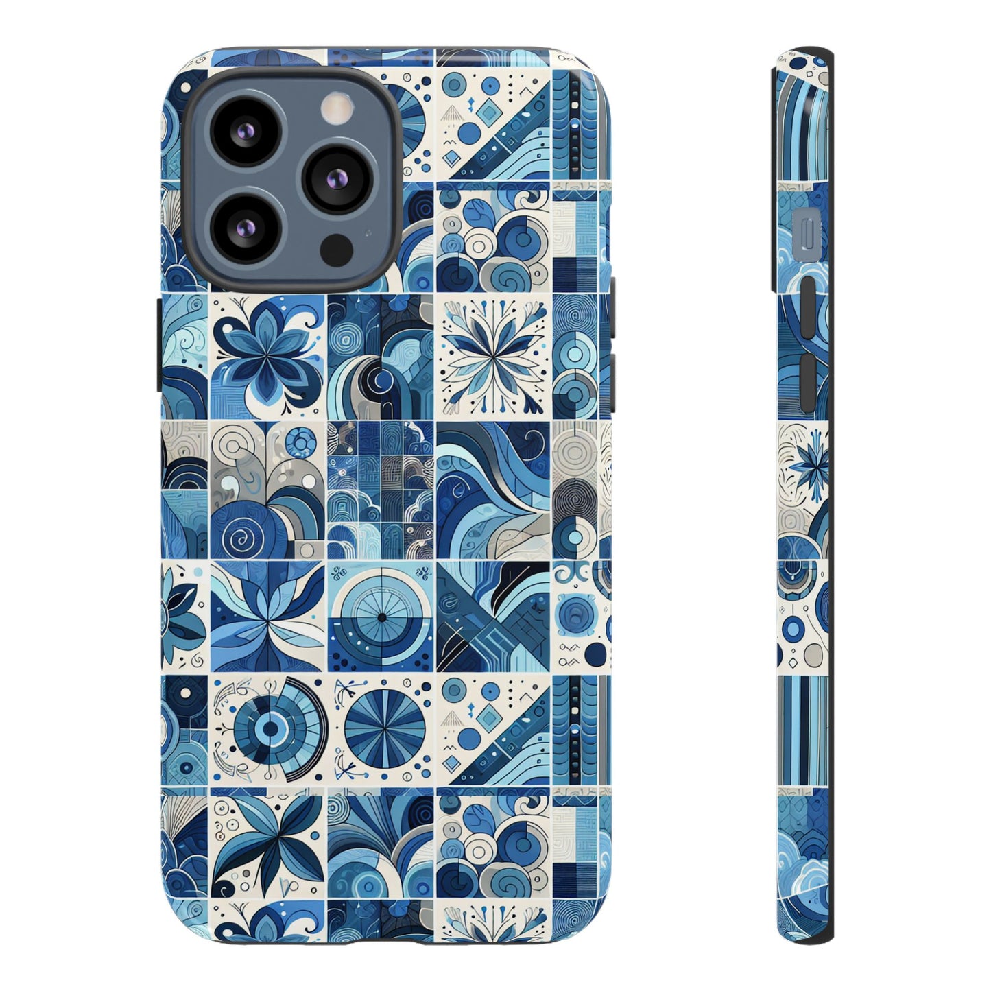 pattern image 9 vibrant 3d phone case for anime and comic fans - stylish shockproof cover with artistic mosaic design, compatible with iphone 13, 14, 15 & 16 – all models including pro, pro max & plus