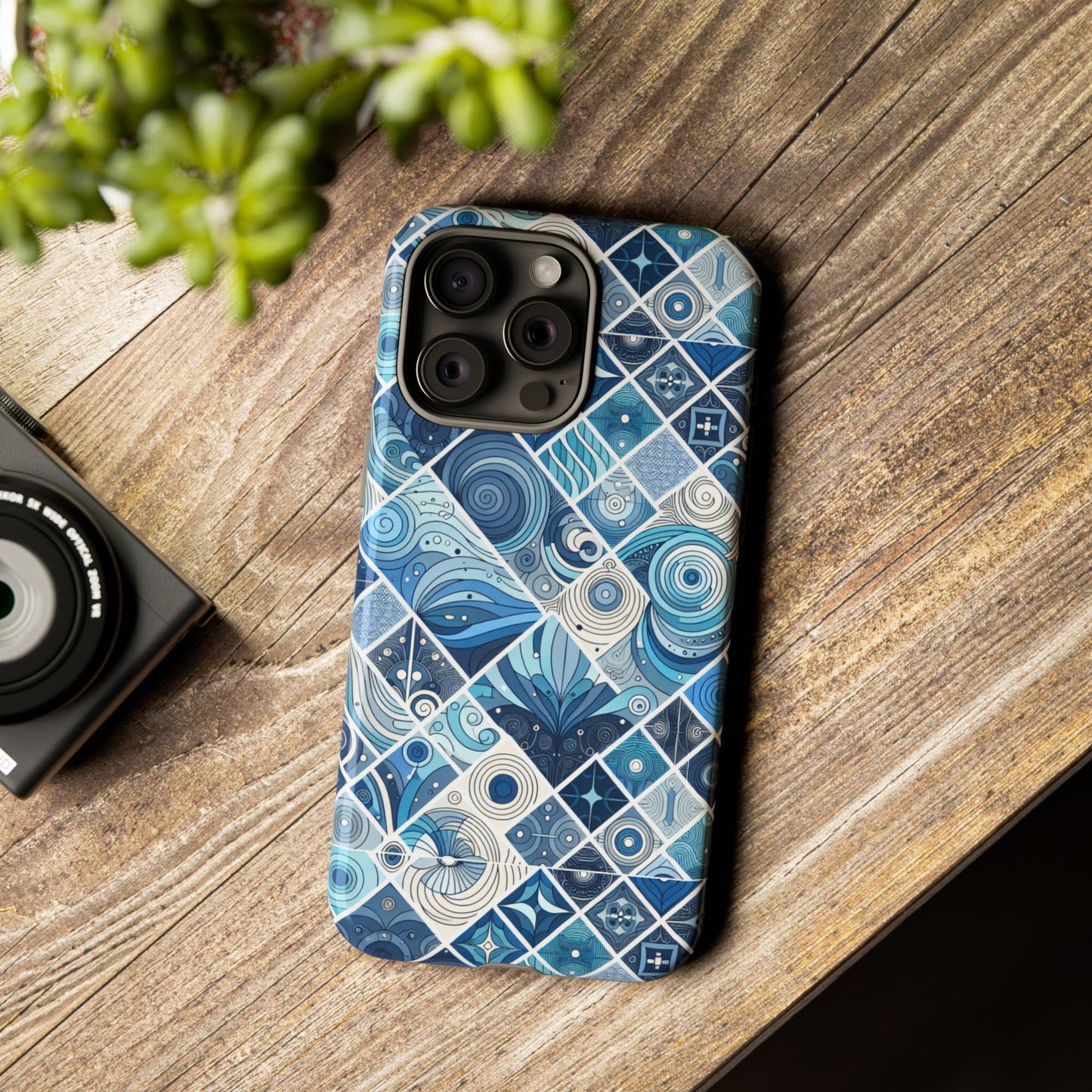 1 pattern image 1 vibrant shockproof phone case for anime and comic fans, retro art style, durable & uv protected, compatible with iphone 13-16 pro max plus