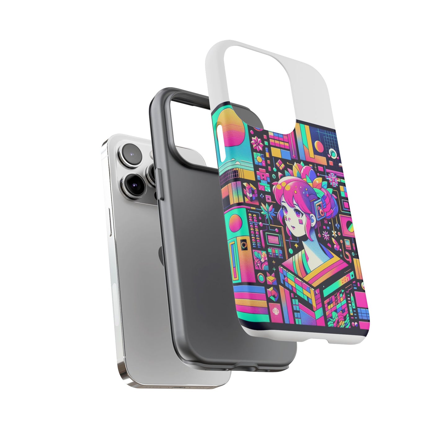 ratio d irl protective phone case with 3d wrap design, uv protected, durable tpu silicone, shock absorbent, ideal for anime and comic culture fans