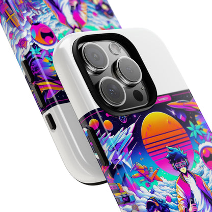 Skibidiverse Traveller Protective Phone Case with 3D Wrap Design, Durable UV Protection, Shock Absorption for Anime and Comic Culture Fans