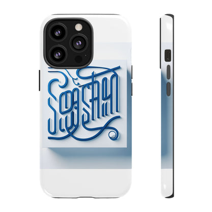 Vibrant Blue 3D Alphabet Phone Case for Stylish Protection and Unique Expression Compatible with iPhone 13, 14, 15 & 16 – all models including Pro, Pro Max & Plus
