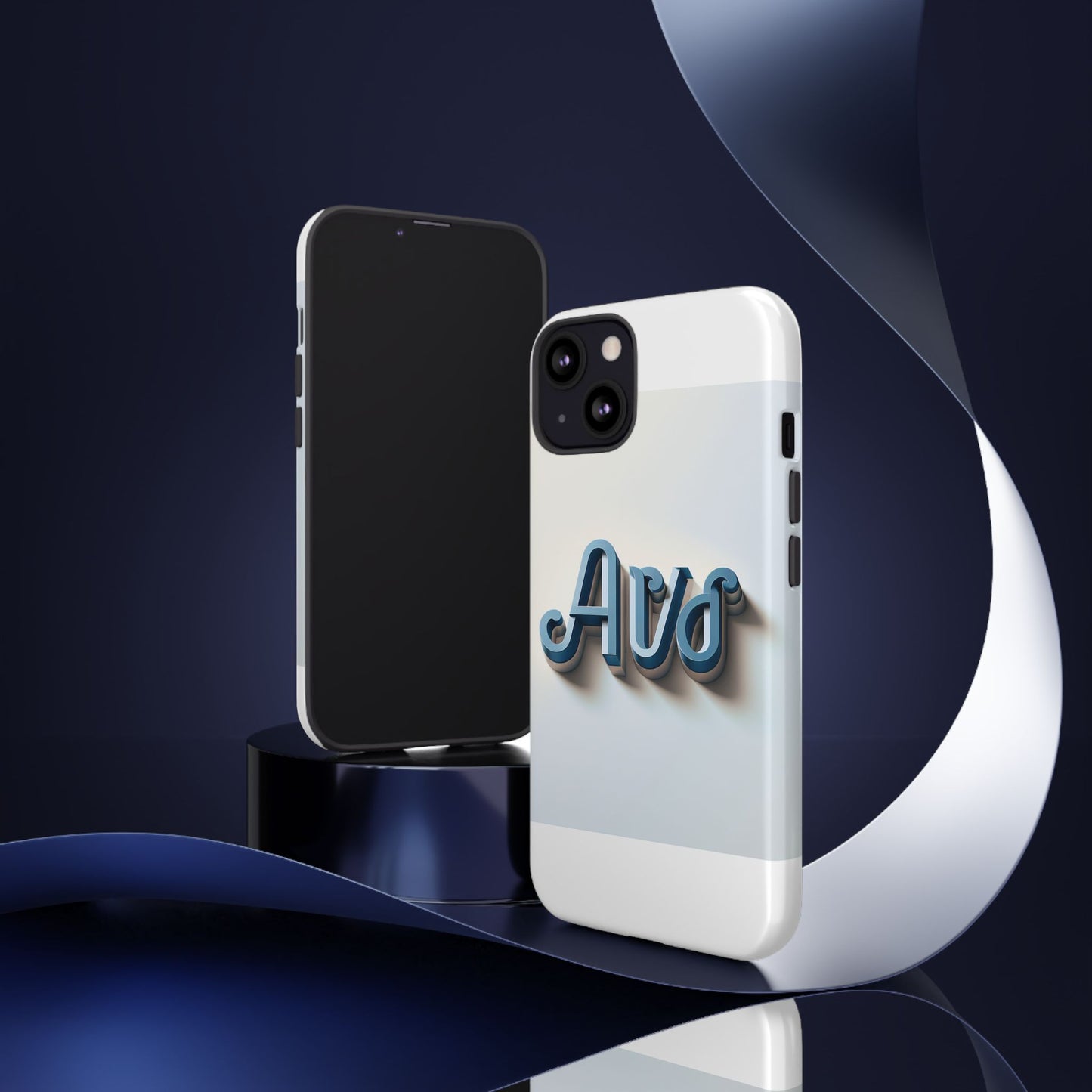 vibrant 3d wrap protective phone case in retro blue design – trendy accessory for fashion-forward users compatible with iphone 13, 14, 15 & 16 – all models including pro, pro max & plus