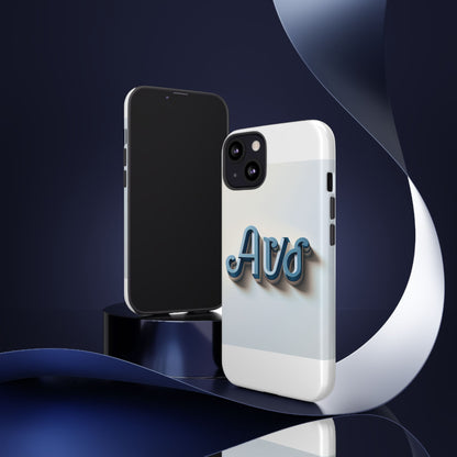 Vibrant 3D Wrap Protective Phone Case in Retro Blue Design – Trendy Accessory for Fashion-Forward Users Compatible with iPhone 13, 14, 15 & 16 – all models including Pro, Pro Max & Plus