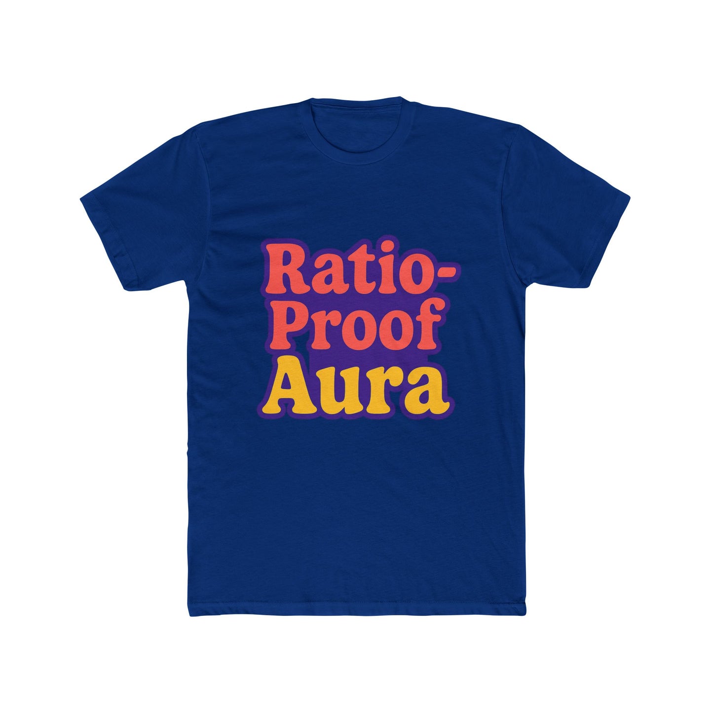 ratio-proof aura unisex t-shirt - funny meme purple tee for trendsetters