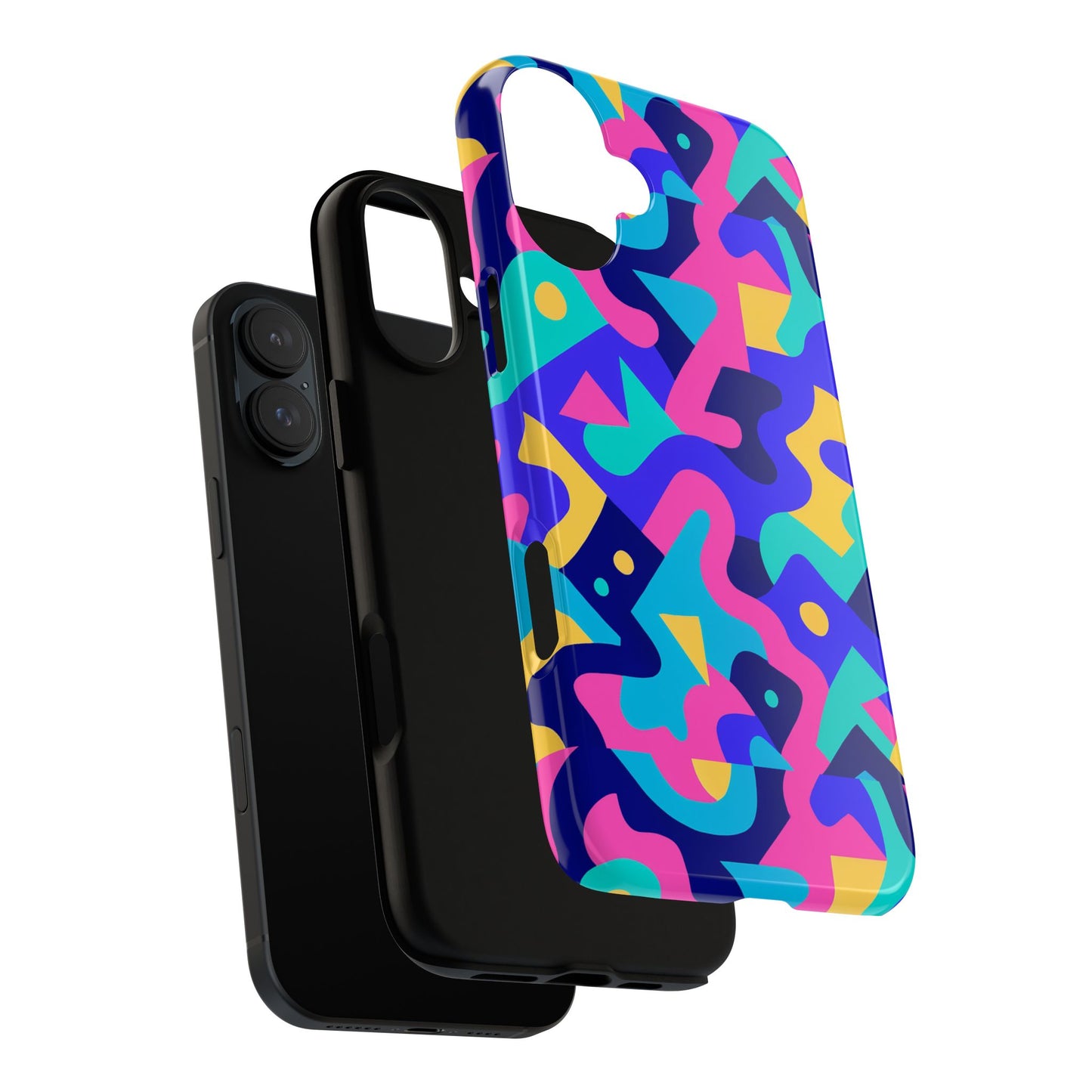 vibrant abstract pattern protective phone case stylish accessory for unique expression compatible with iphone 13, 14, 15 & 16 – all models including pro, pro max & plus