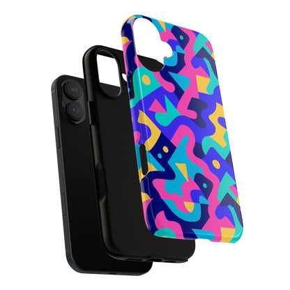 Vibrant Abstract Pattern Protective Phone Case Stylish Accessory for Unique Expression Compatible with iPhone 13, 14, 15 & 16 – All Models Including Pro, Pro Max & Plus