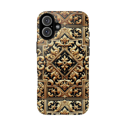 Pattern Image 3 Vibrant Shockproof Phone Case for Anime and Comic Fans, Ornate Baroque Design, Stylish Protection, Compatible with iPhone 13, 14, 15 & 16 – all models including Pro, Pro Max & Plus