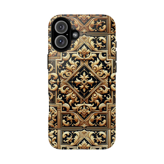 Pattern Image 3 Vibrant Shockproof Phone Case for Anime and Comic Fans, Ornate Baroque Design, Stylish Protection, Compatible with iPhone 13, 14, 15 & 16 – all models including Pro, Pro Max & Plus