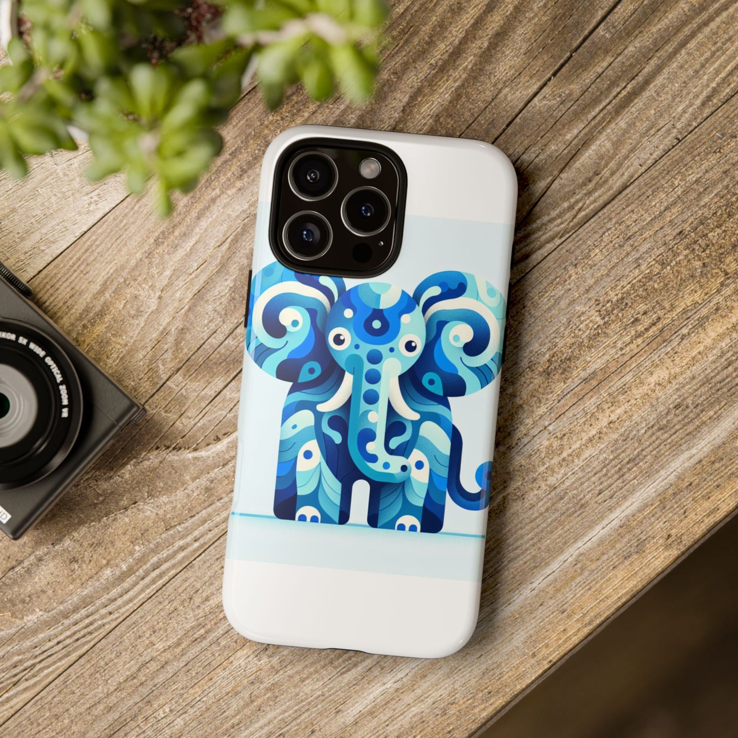 vibrant 3d protective phone case with artistic elephant design for unique expression compatible with iphone 13, 14, 15 & 16 – all models including pro, pro max & plus