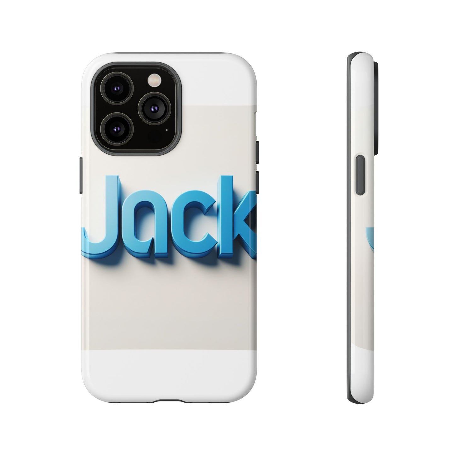 vibrant blue 3d text phone case for stylish protection, unique retro design for men and women, compatible with iphone 13, 14, 15 & 16 – all models including pro, pro max & plus