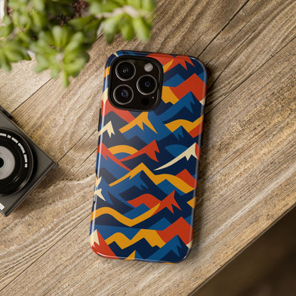 Vibrant 3D Mountain Design Protective Phone Case for Unique Accessory Lovers Compatible with iPhone 13, 14, 15 & 16 – all models including Pro, Pro Max & Plus