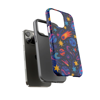 Vibrant 3D Space Design Protective Phone Case for Stylish Protection and Self-Expression Compatible with iPhone 13, 14, 15 & 16 – all models including Pro, Pro Max & Plus