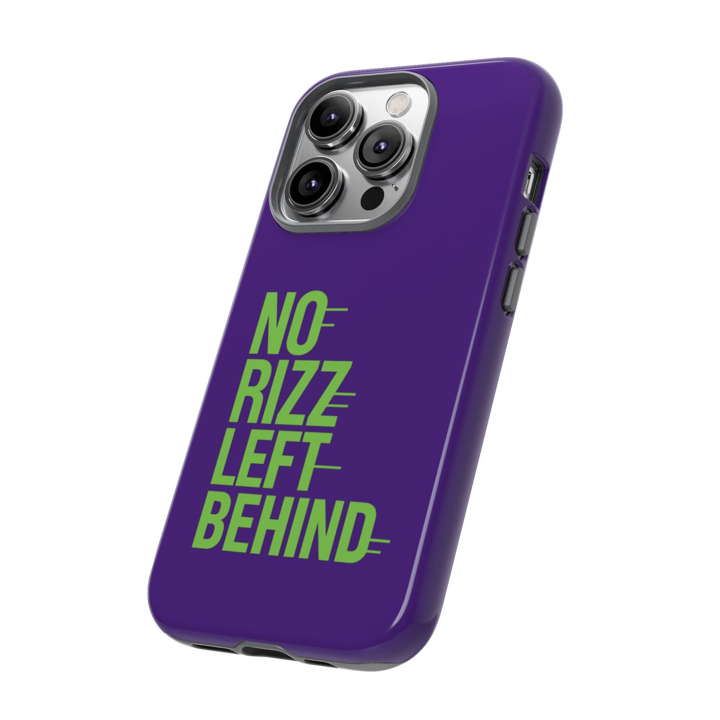 tough phone case - no rizz left behind - durable, stylish protection for active lifestyles - impact-resistant, dual layer, shock-absorbing tpu - perfect gift for tech lovers