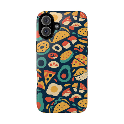 Vibrant Food-Themed Protective Phone Case with 3D Design for Stylish Protection Compatible with iPhone 13, 14, 15 & 16 – all models including Pro, Pro Max & Plus