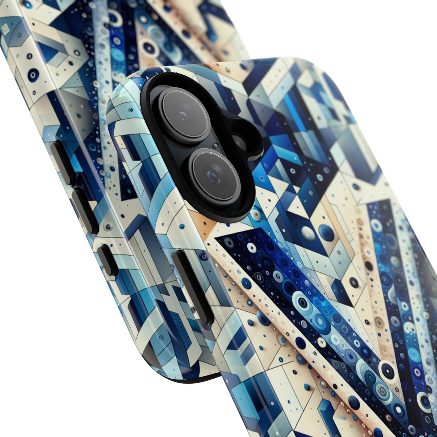 blue alphabet v phone case for samsung and iphone shockproof protective cover with 3d wrap design and uv resistance