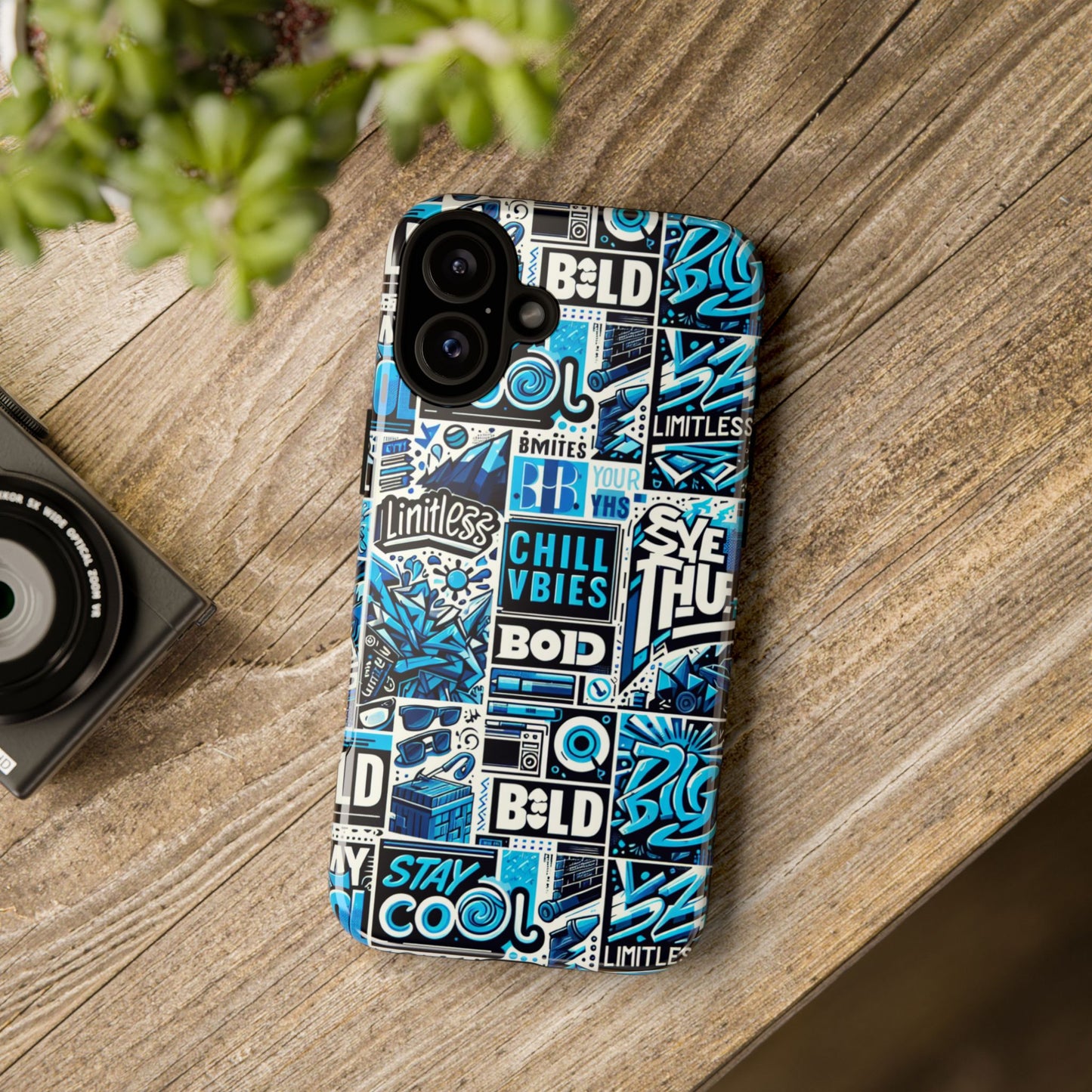 blue pattern image 9 phone case for smartphone protection with 3d wrap design and shock absorption in glossy or matte finish