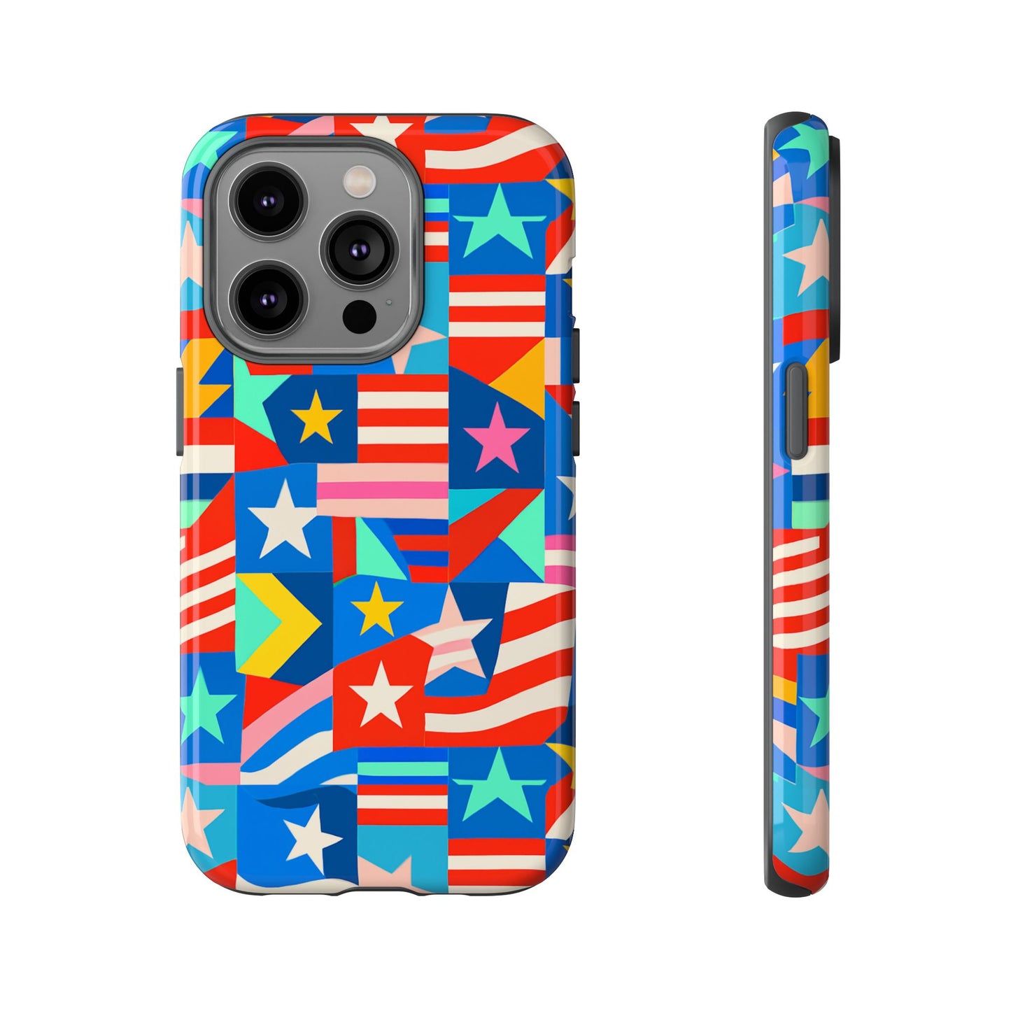 vibrant multicolour 3d wrap protective phone case – stylish accessory for unique expression compatible with iphone 13, 14, 15 & 16 – all models including pro, pro max & plus