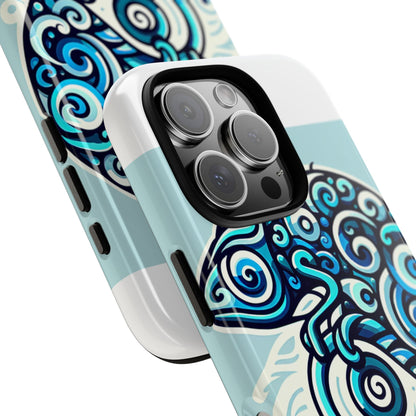 Vibrant 3D Wrap Protective Phone Case with Playful Chameleon Design in Blue – Unique Accessory for Self-Expression Compatible with iPhone 13, 14, 15 & 16 – all models including Pro, Pro Max & Plus