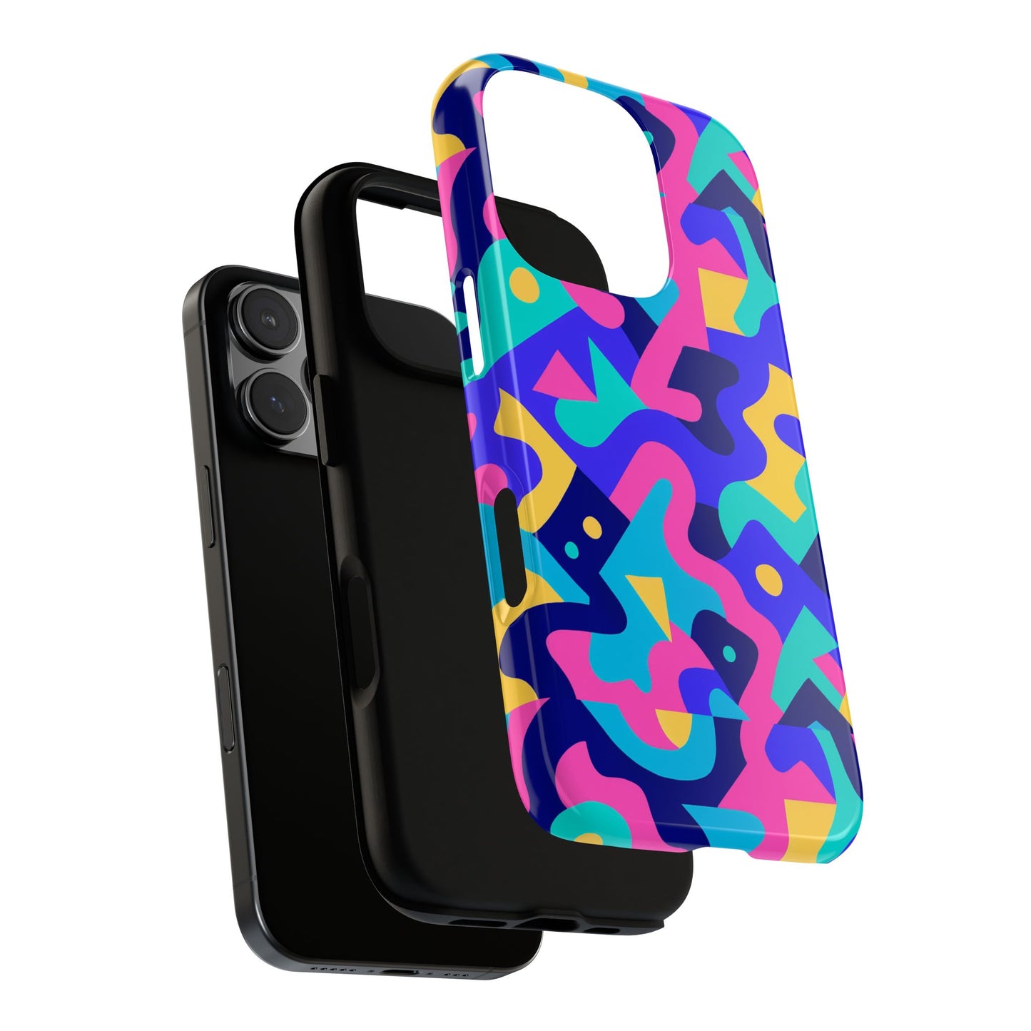 vibrant abstract pattern protective phone case stylish accessory for unique expression compatible with iphone 13, 14, 15 & 16 – all models including pro, pro max & plus
