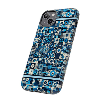 Blue Alphabet Letter P Phone Case with 3D Wrap Design Shockproof Durable TPU Cover for Smartphone Protection and Fashion